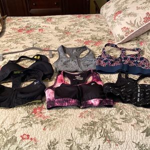 Six sport bras bundle